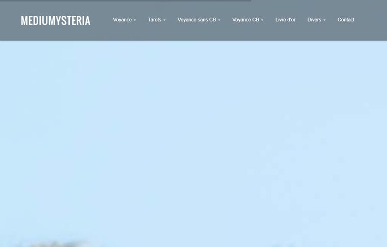 Page d'accueil de mediumysteria-voyance.com