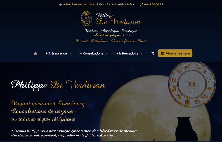 Page d'accueil de philippe-tarologue.com