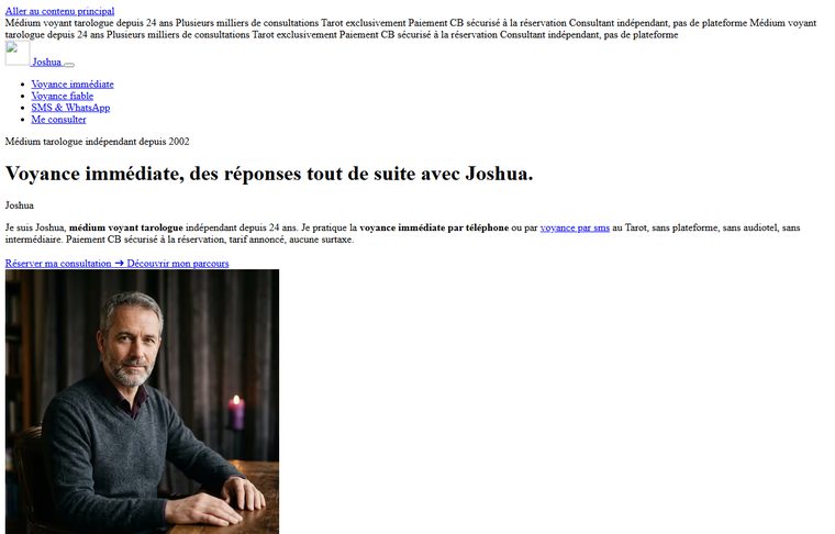 Page d'accueil de voyancepro.fr